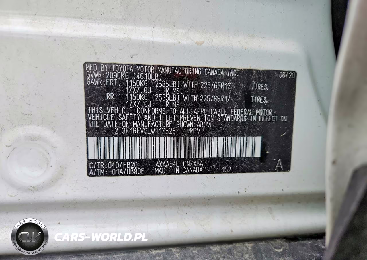 2020 Toyota Rav4 Le VIN:2T3F1RFV9LW117526 - 13
