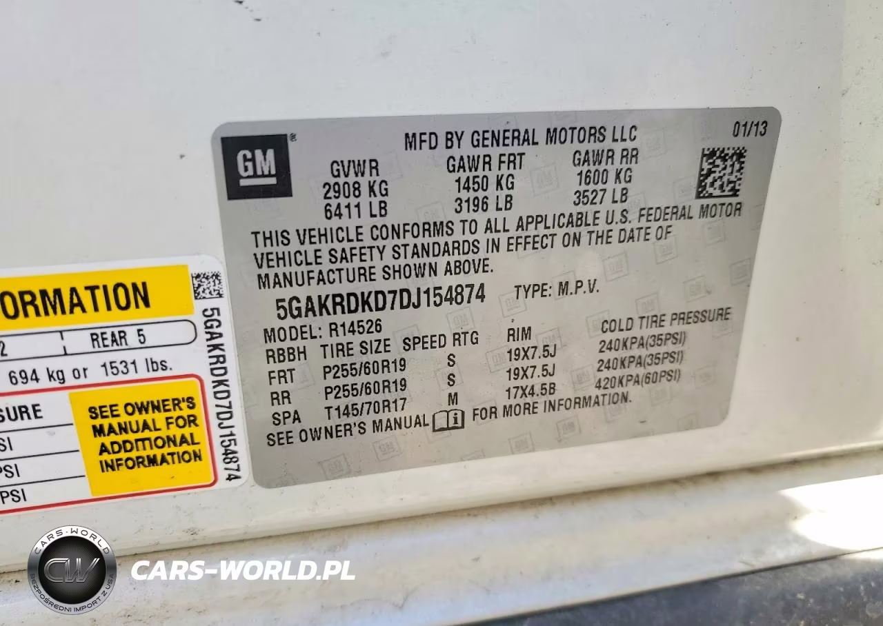 2013 Buick Enclave VIN:5GAKRDKD7DJ154874 - 13