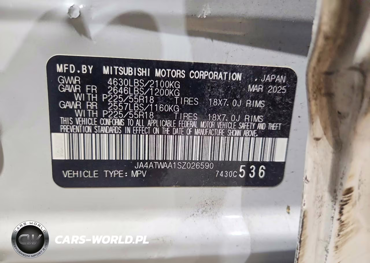 2025 Mitsubishi Eclipse Cross Se VIN:JA4ATWAA1SZ026590 - 13