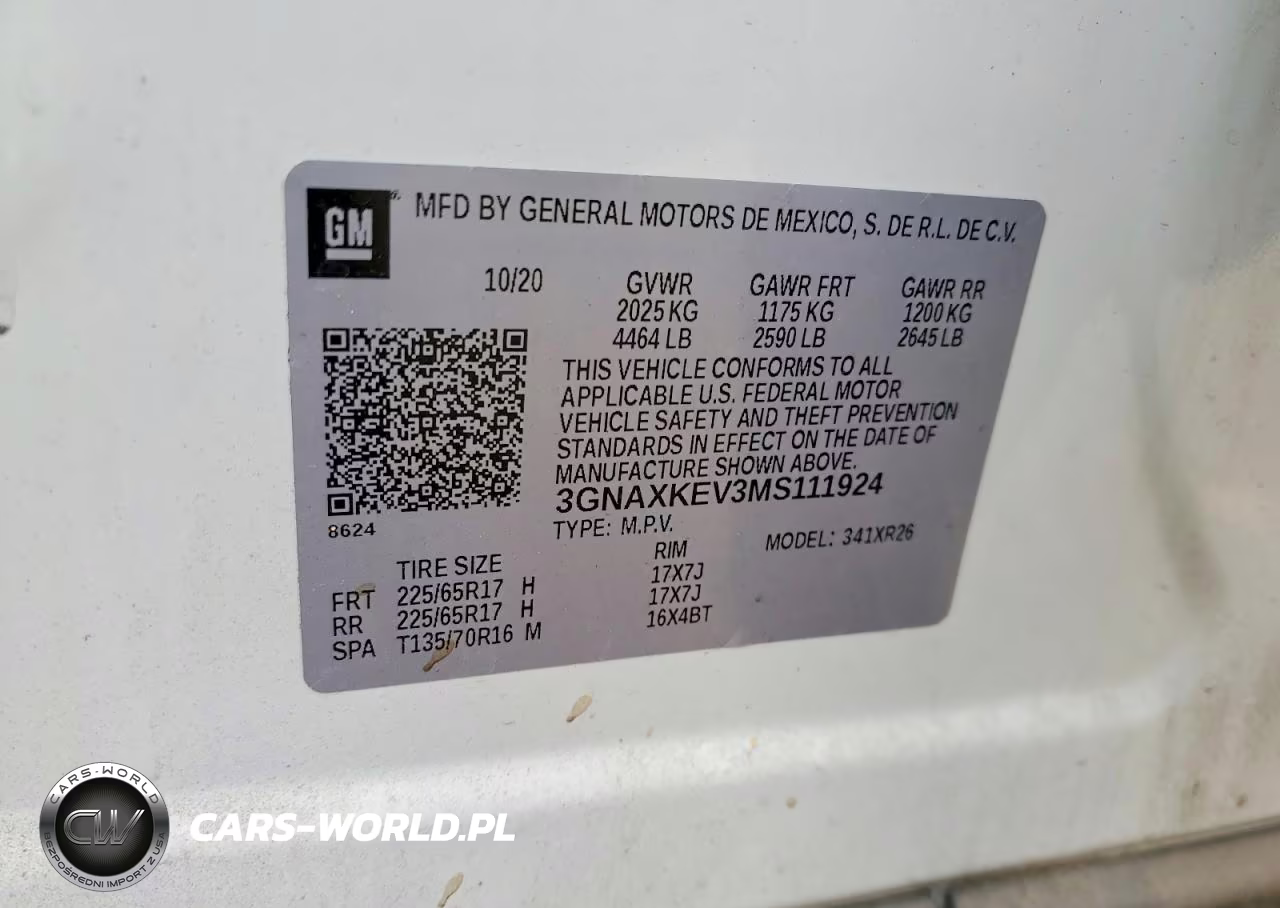 2021 Chevrolet Equinox Lt VIN:3GNAXKEV3MS111924 - 12