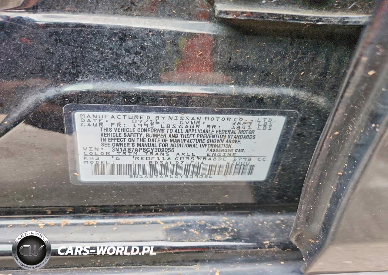 2016 Nissan Sentra Sv VIN:3N1AB7AP6GY309056 - 12