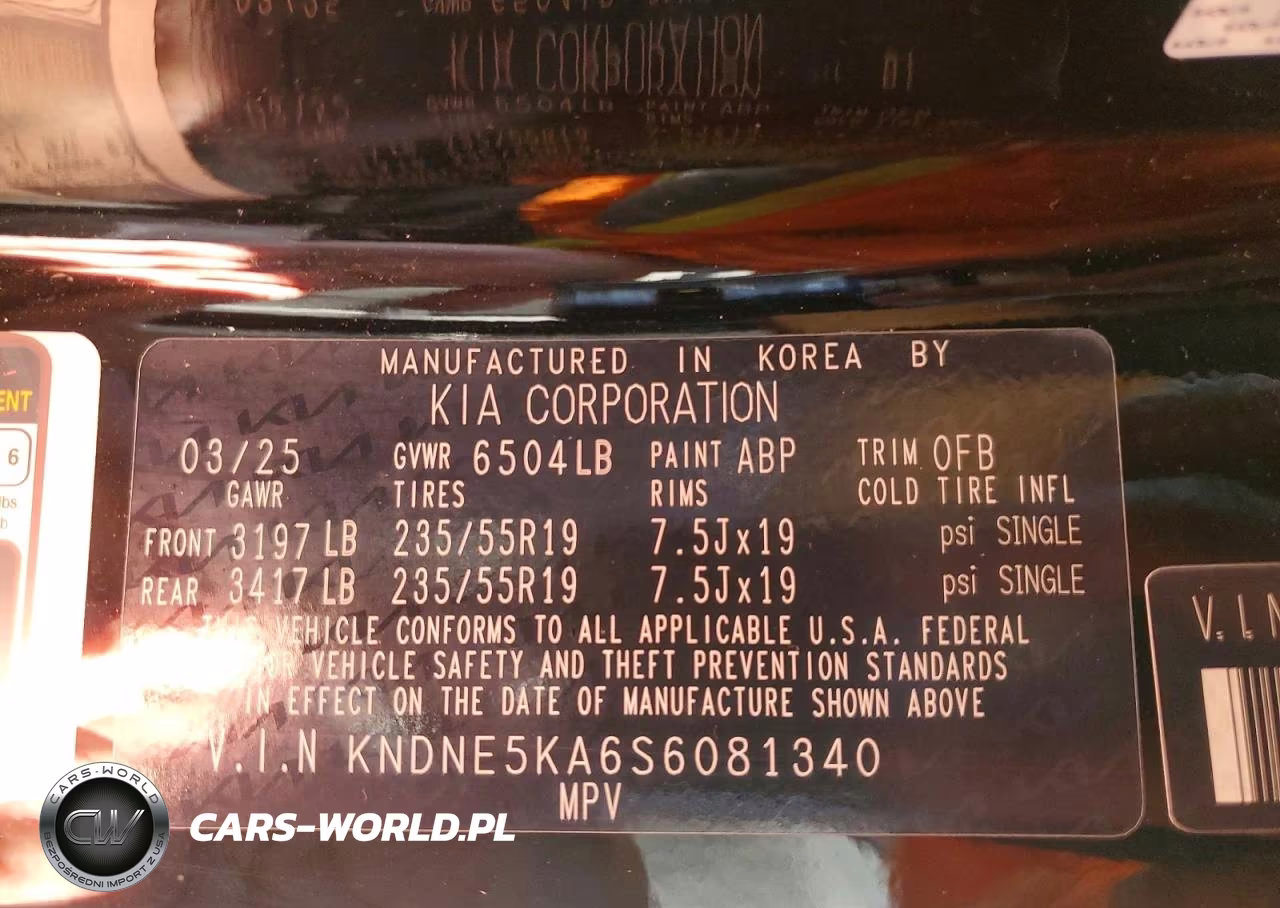 2025 Kia Carnival Hybrid Sx VIN:KNDNE5KA6S6081340 - 13
