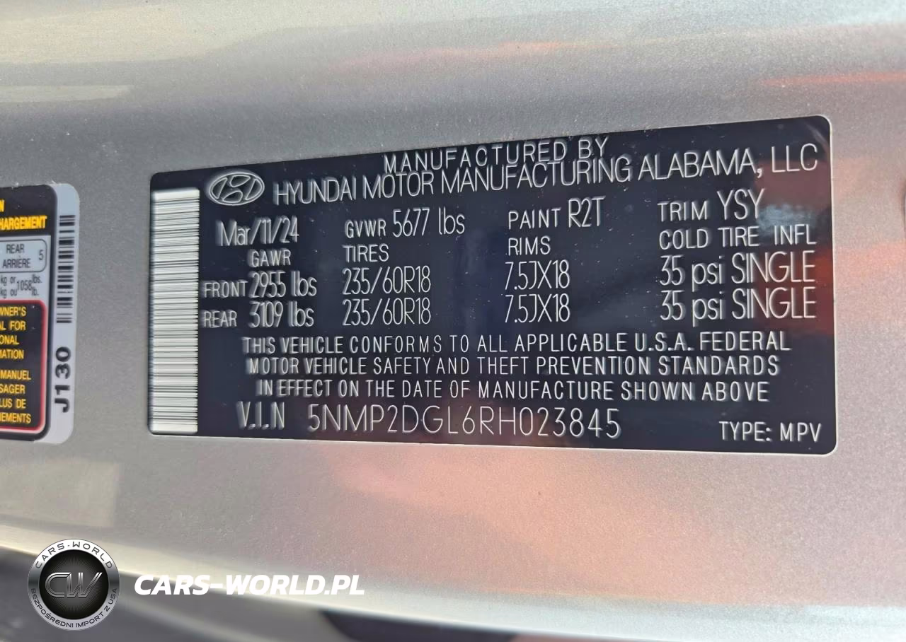 2024 Hyundai Santa Fe Sel VIN:5NMP2DGL6RH023845 - 13