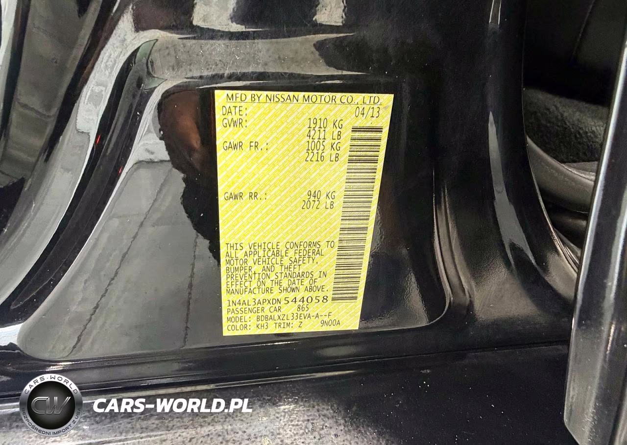 2013 Nissan Altima 2.5 VIN:1N4AL3APXDN544058 - 10