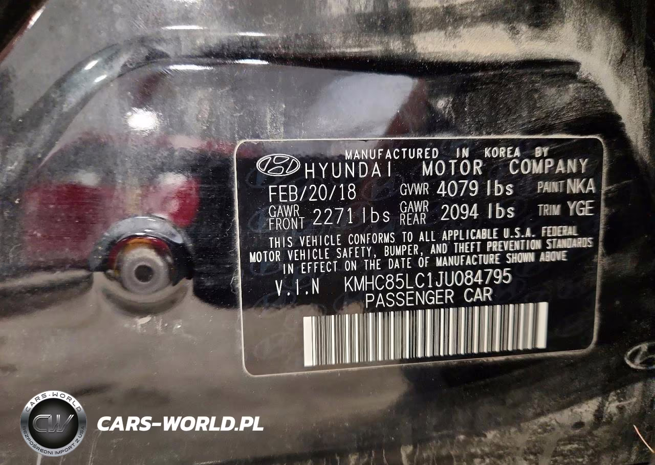 2018 Hyundai Ioniq Limited VIN:KMHC85LC1JU084795 - 12