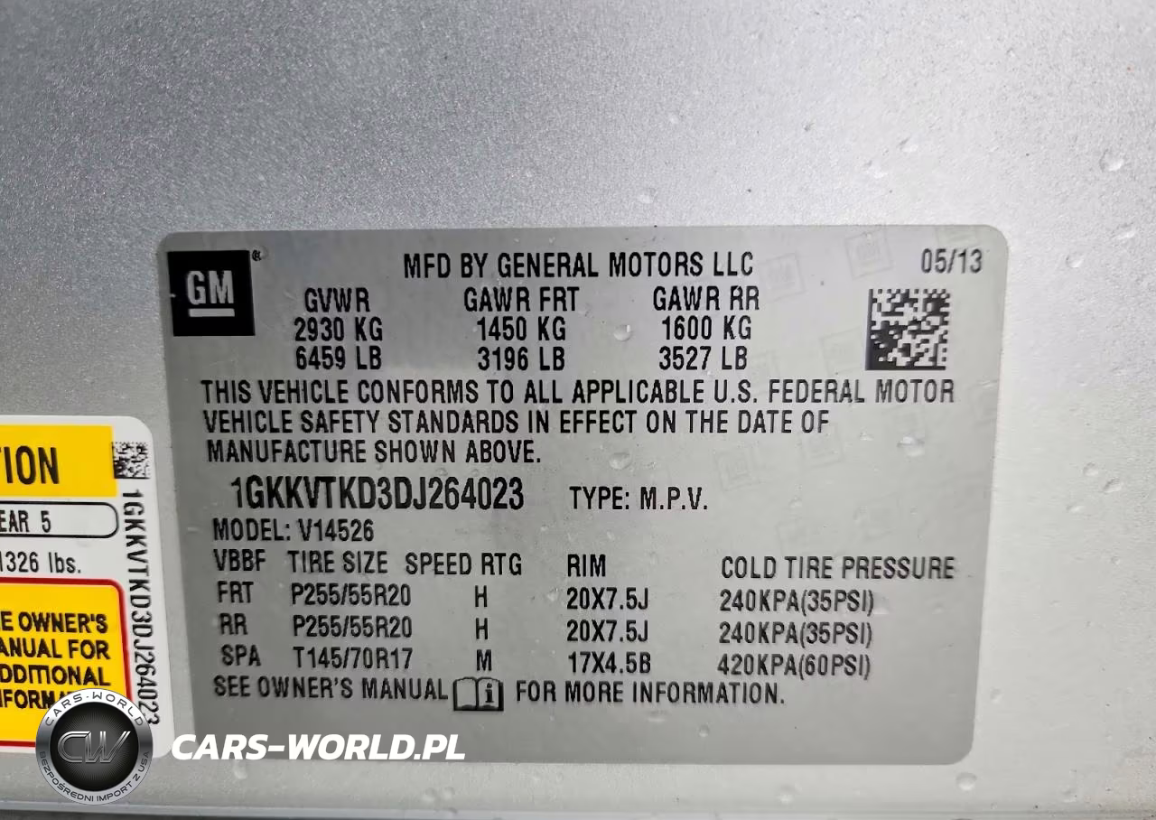 2013 GMC Acadia Denali VIN:1GKKVTKD3DJ264023 - 13