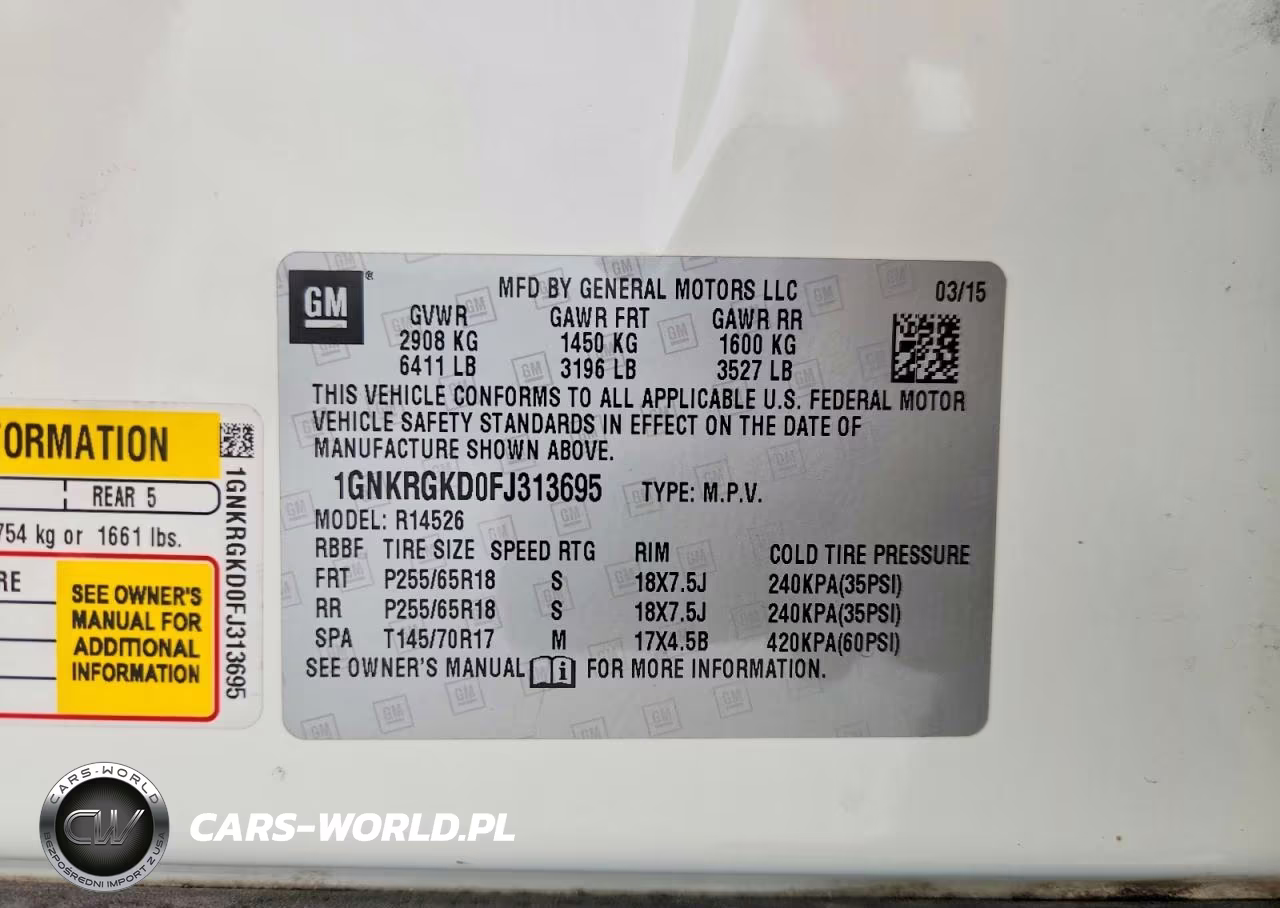2015 Chevrolet Traverse Lt VIN:1GNKRGKD0FJ313695 - 13