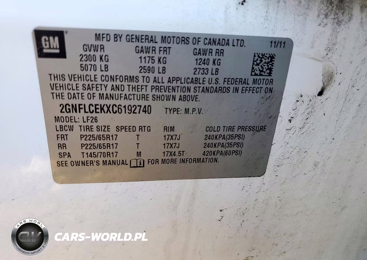 2012 Chevrolet Equinox Ls VIN:2GNFLCEKXC6192740 - 13