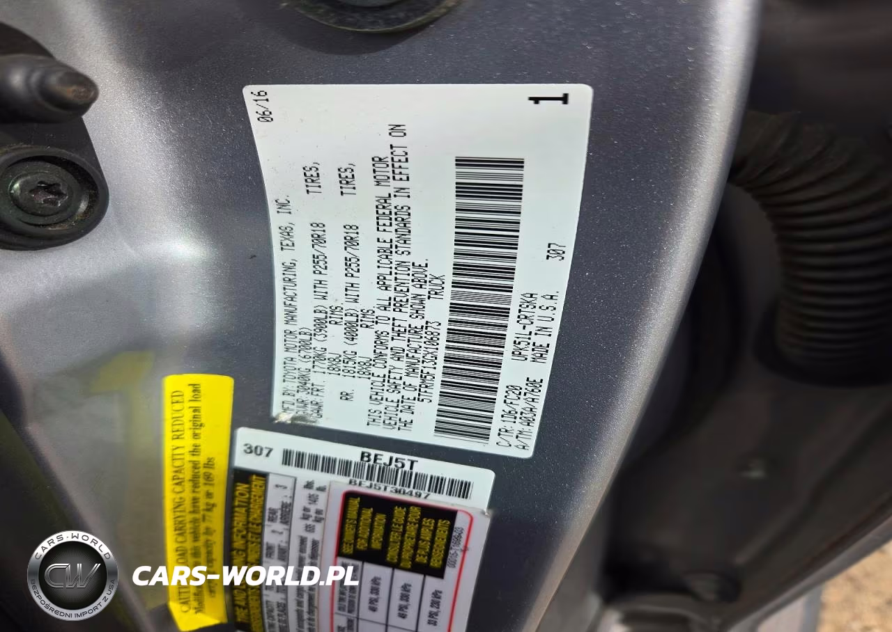 2016 Toyota Tundra Sr5 VIN:5TFRM5F13GX106873 - 12