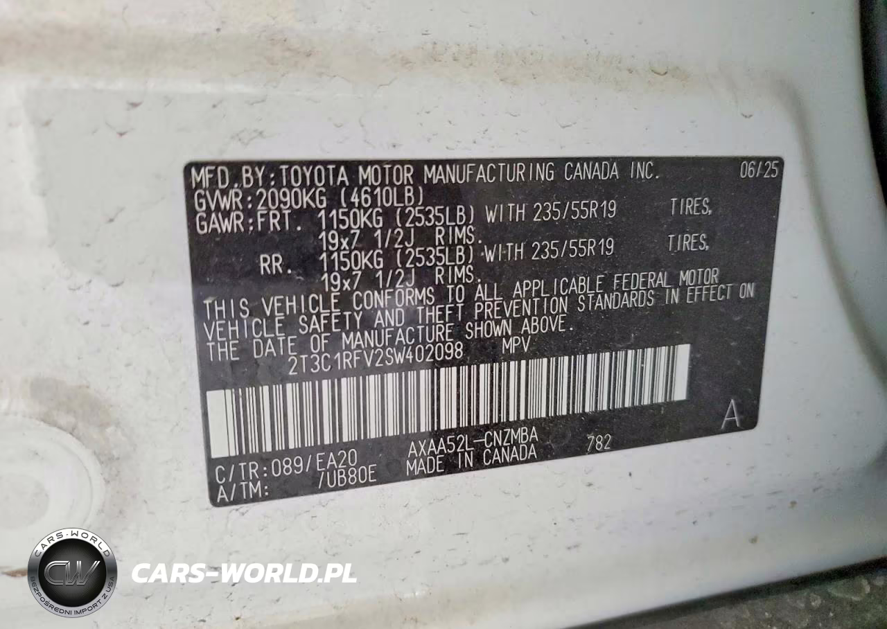 2025 Toyota Rav4 Xle Premium VIN:2T3C1RFV2SW402098 - 14