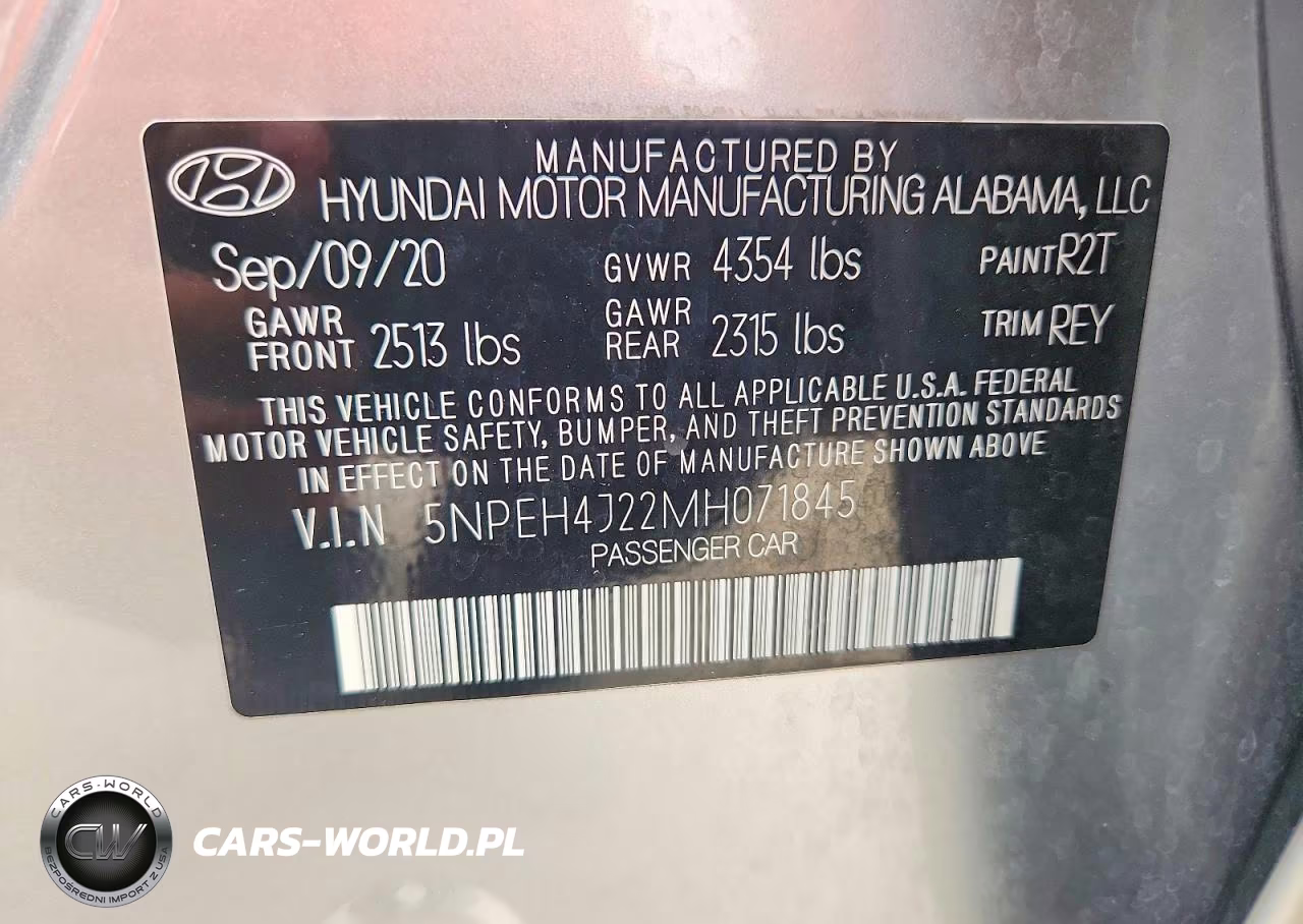 2021 Hyundai Sonata Limited VIN:5NPEH4J22MH071845 - 12