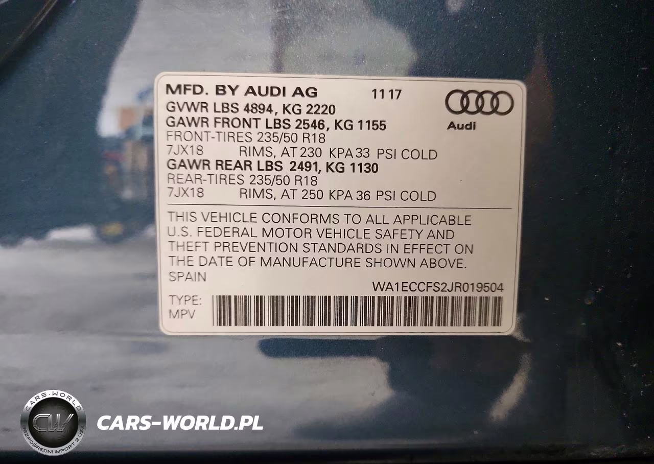 2018 Audi Q3 Premium VIN:WA1ECCFS2JR019504 - 13