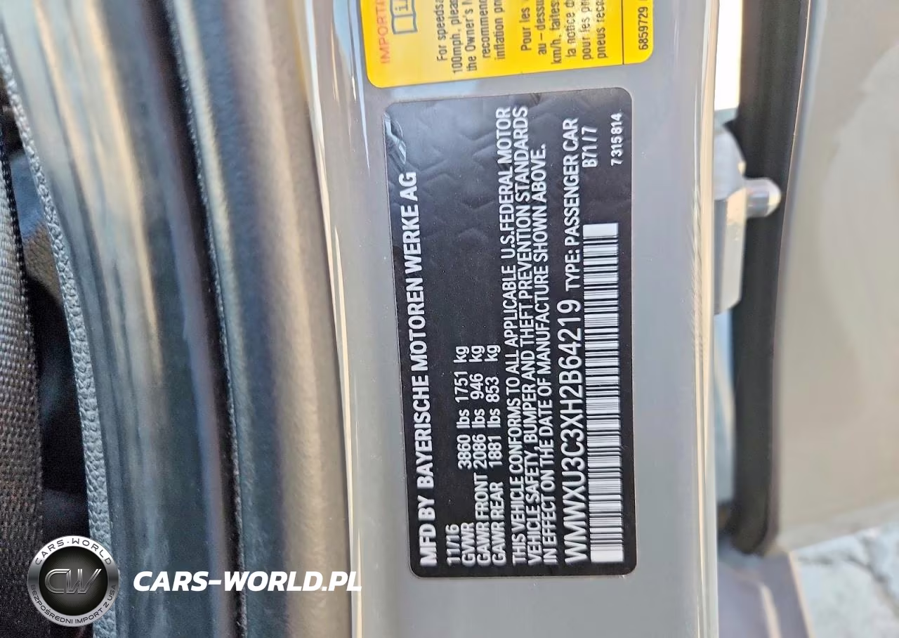 2017 Mini Cooper S VIN:WMWXU3C3XH2B64219 - 12