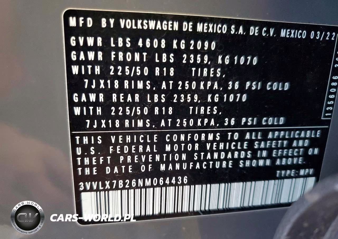 2022 Volkswagen Taos Se Iq Drive VIN:3VVLX7B26NM064436 - 14