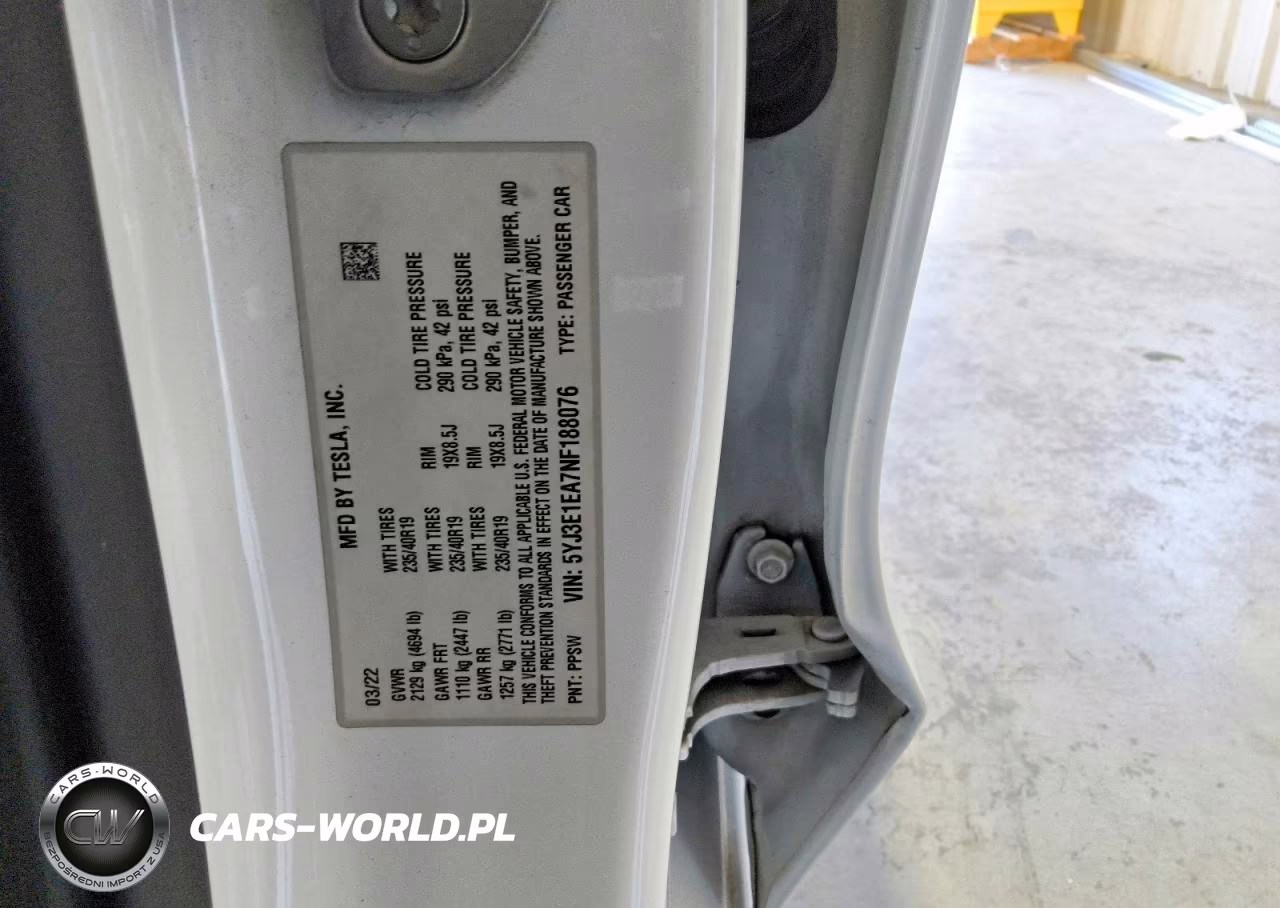 2022 Tesla Model 3 VIN:5YJ3E1EA7NF188076 - 13