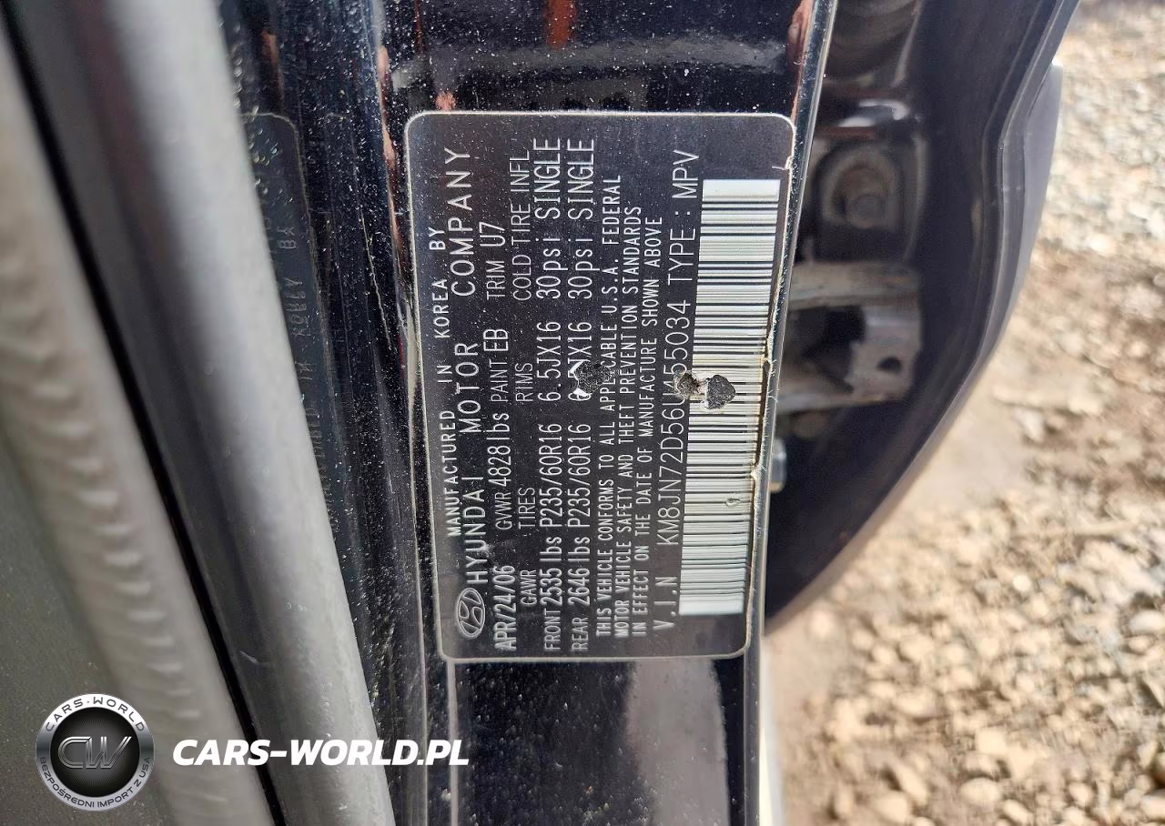 2006 Hyundai Tucson VIN:KM8JN72D56U455034 - 13