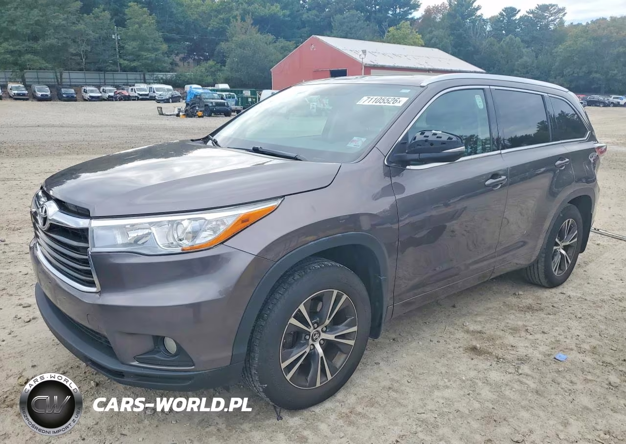 2016 Toyota Highlander Xle VIN:5TDJKRFH7GS291572 - 1