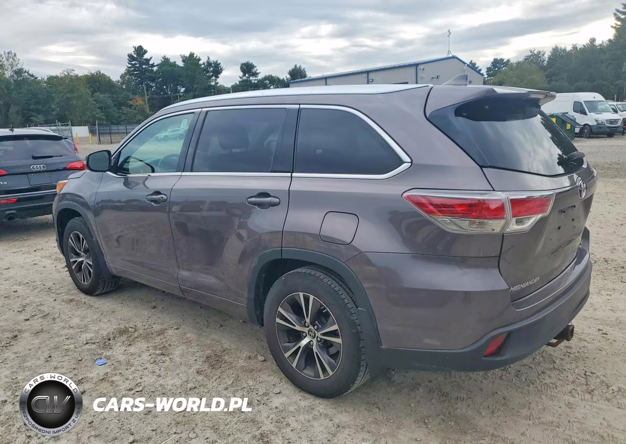 2016 Toyota Highlander Xle VIN:5TDJKRFH7GS291572 - 2