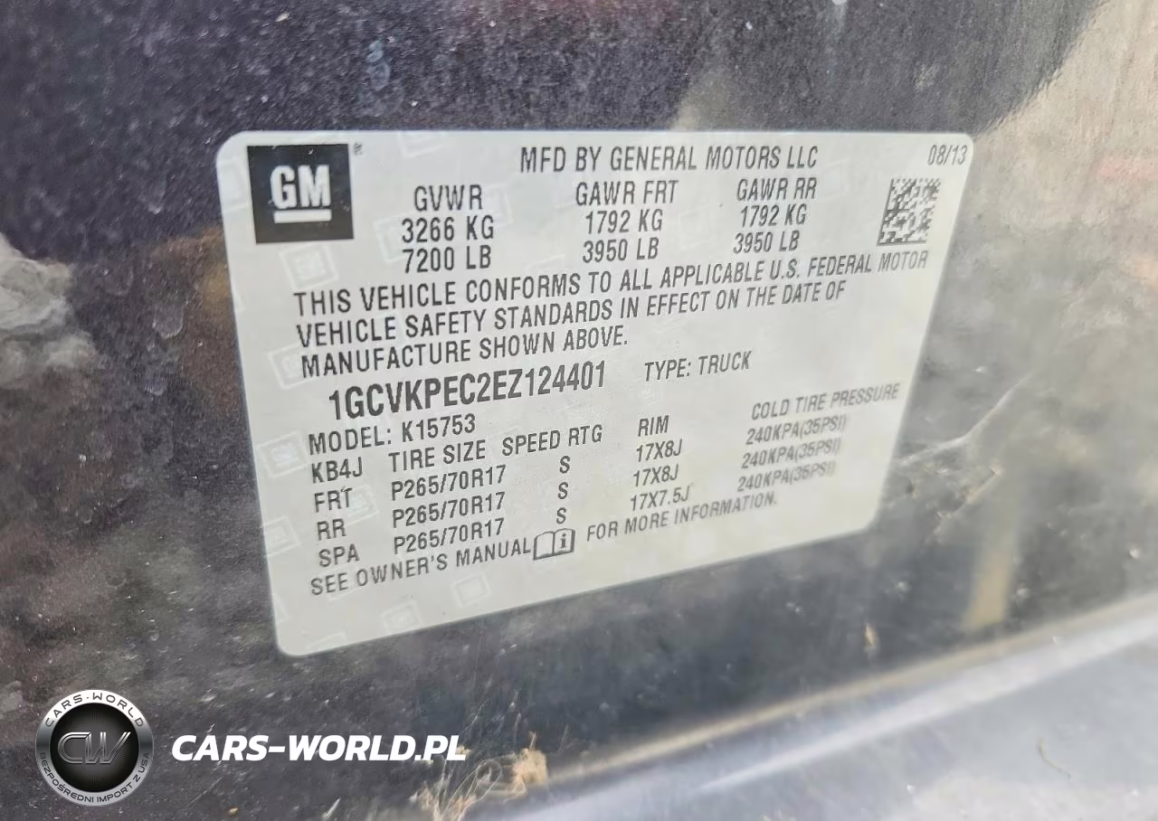 2014 Chevrolet Silverado K1500 VIN:1GCVKPEC2EZ124401 - 12
