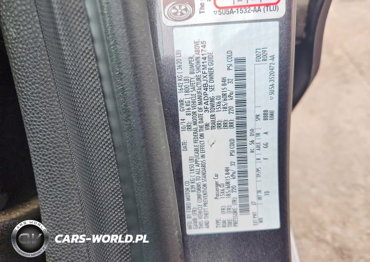2015 Ford Fiesta Se VIN:3FADP4BJXFM141745 - 12