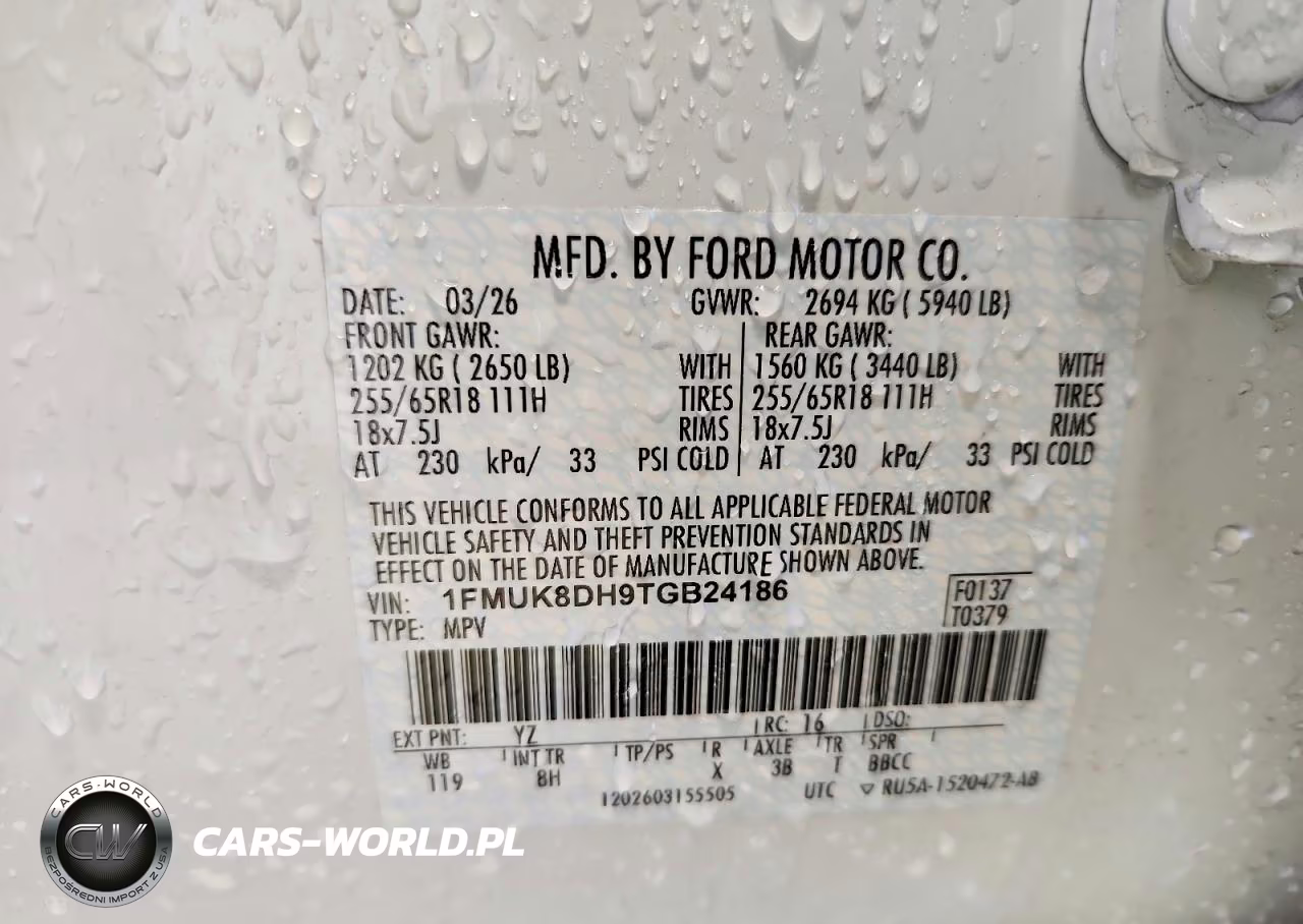 2026 Ford Explorer Active VIN:1FMUK8DH9TGB24186 - 13