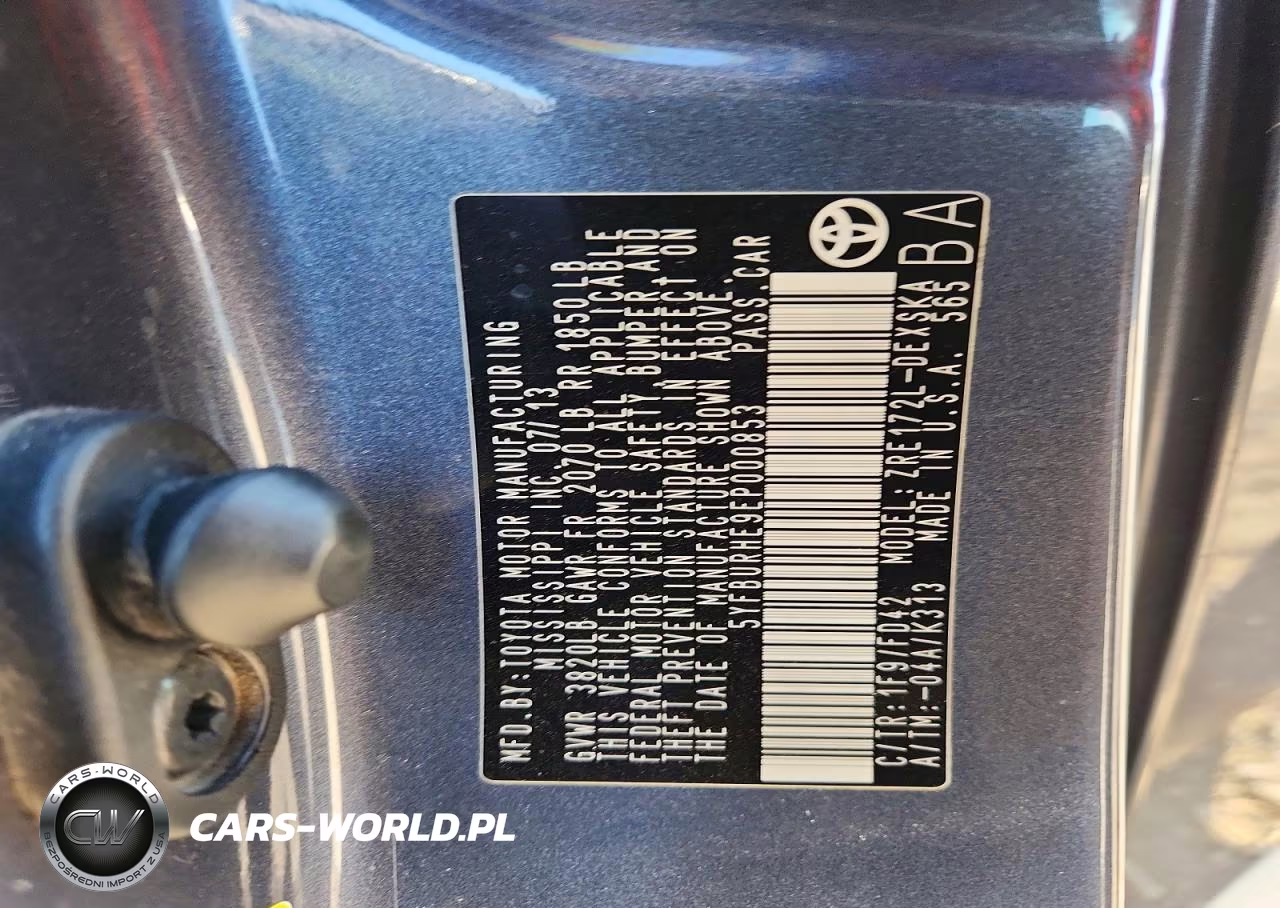 2014 Toyota Corolla S Plus VIN:5YFBURHE9EP000853 - 12