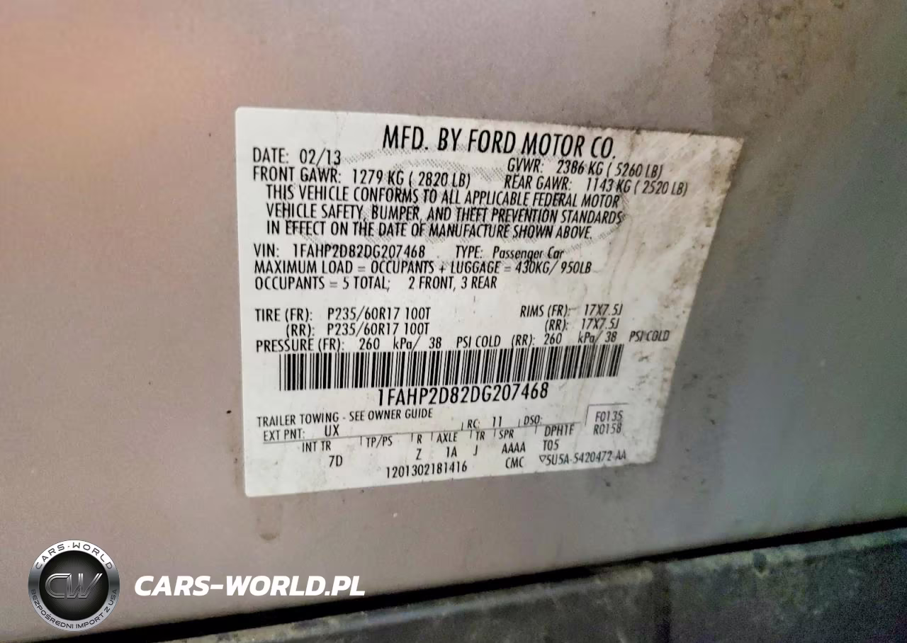 2013 Ford Taurus Se VIN:1FAHP2D82DG207468 - 12