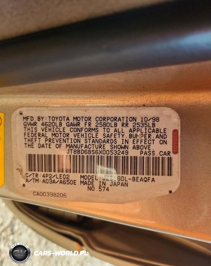1999 Lexus Gs 300 VIN:JT8BD68S6X0053249 - 13