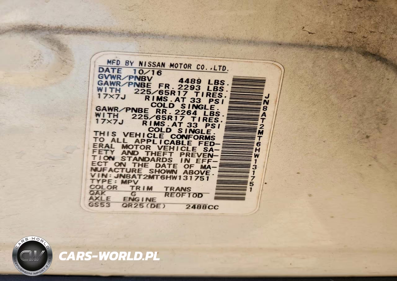 2017 Nissan Rogue S VIN:JN8AT2MT6HW131751 - 13