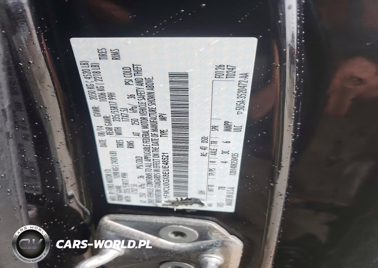 2014 Ford Escape Se VIN:1FMCU0GX8EUE48521 - 12