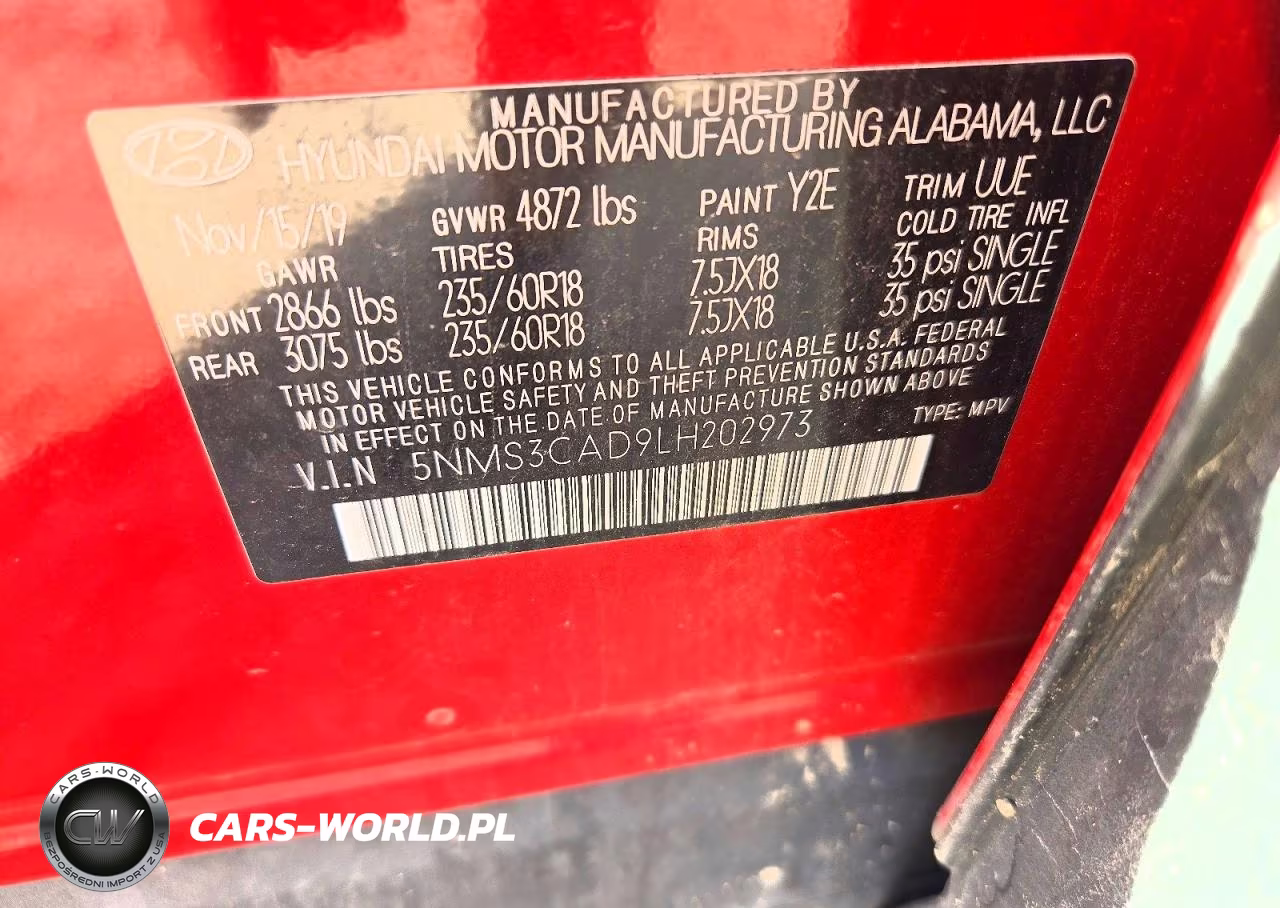 2020 Hyundai Santa Fe Sel VIN:5NMS3CAD9LH202973 - 13
