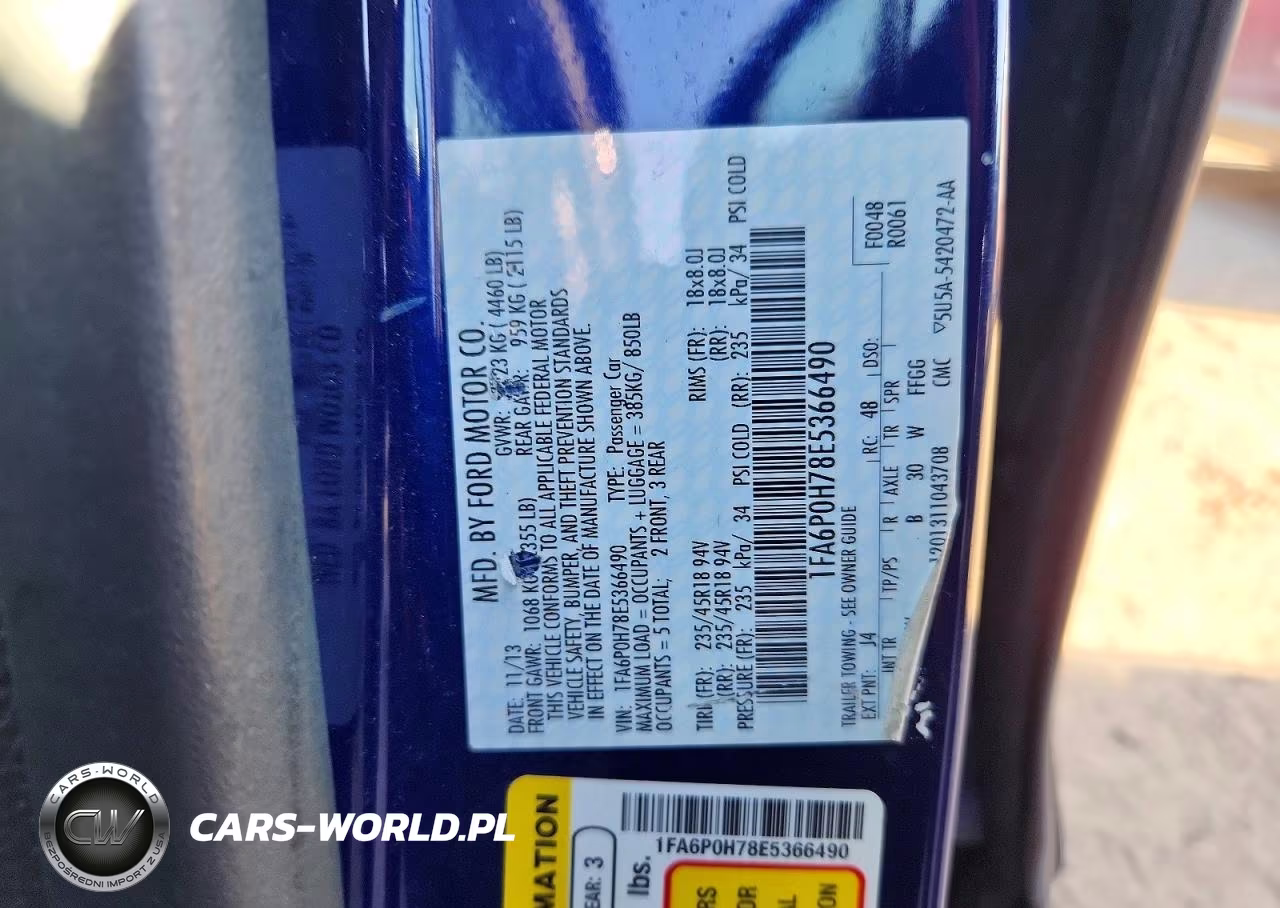 2014 Ford Fusion Se VIN:1FA6P0H78E5366490 - 12