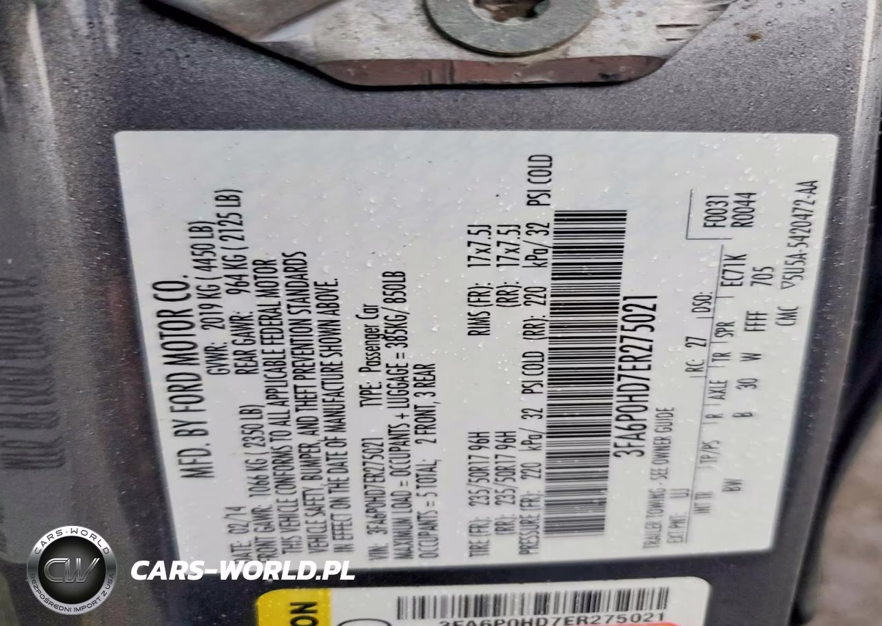 2014 Ford Fusion Se VIN:3FA6P0HD7ER275021 - 12