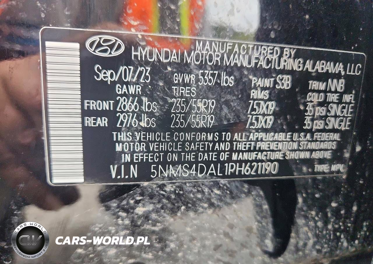 2023 Hyundai Santa Fe Limited VIN:5NMS4DAL1PH621190 - 13