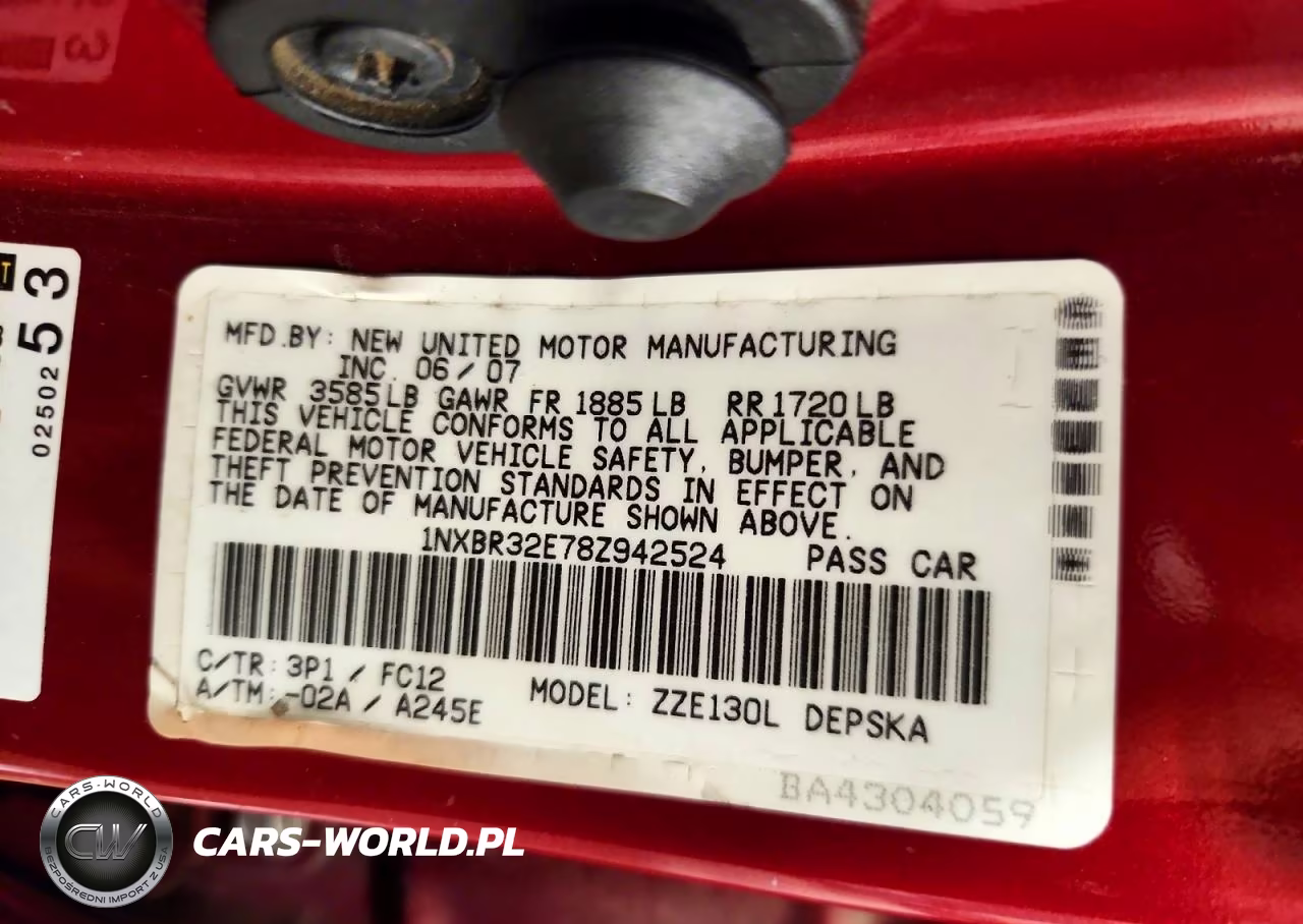 2008 Toyota Corolla S VIN:1NXBR32E78Z942524 - 12