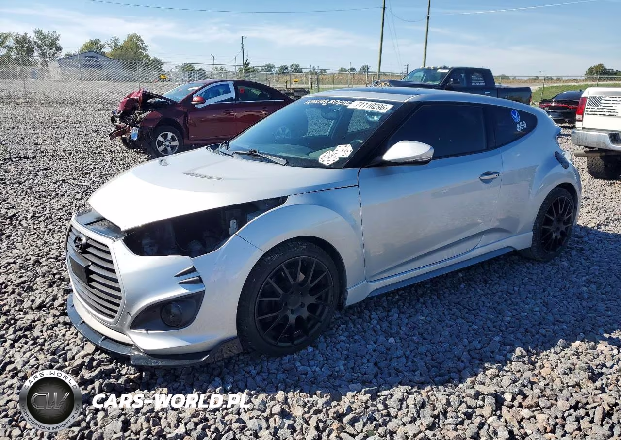 2015 Hyundai Veloster Turbo VIN:KMHTC6AE9FU239724 - 1