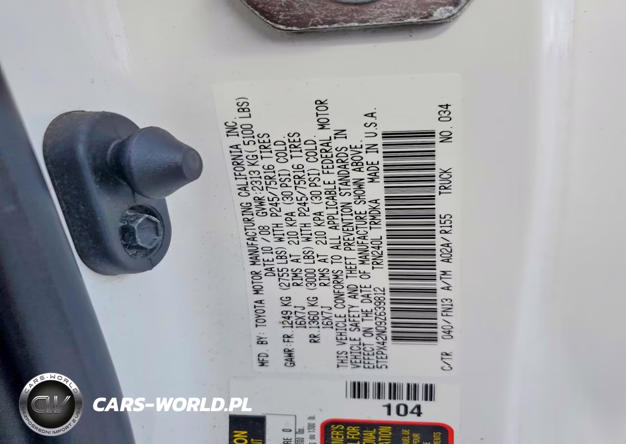 2009 Toyota Tacoma Base VIN:5TEPX42N09Z639812 - 12