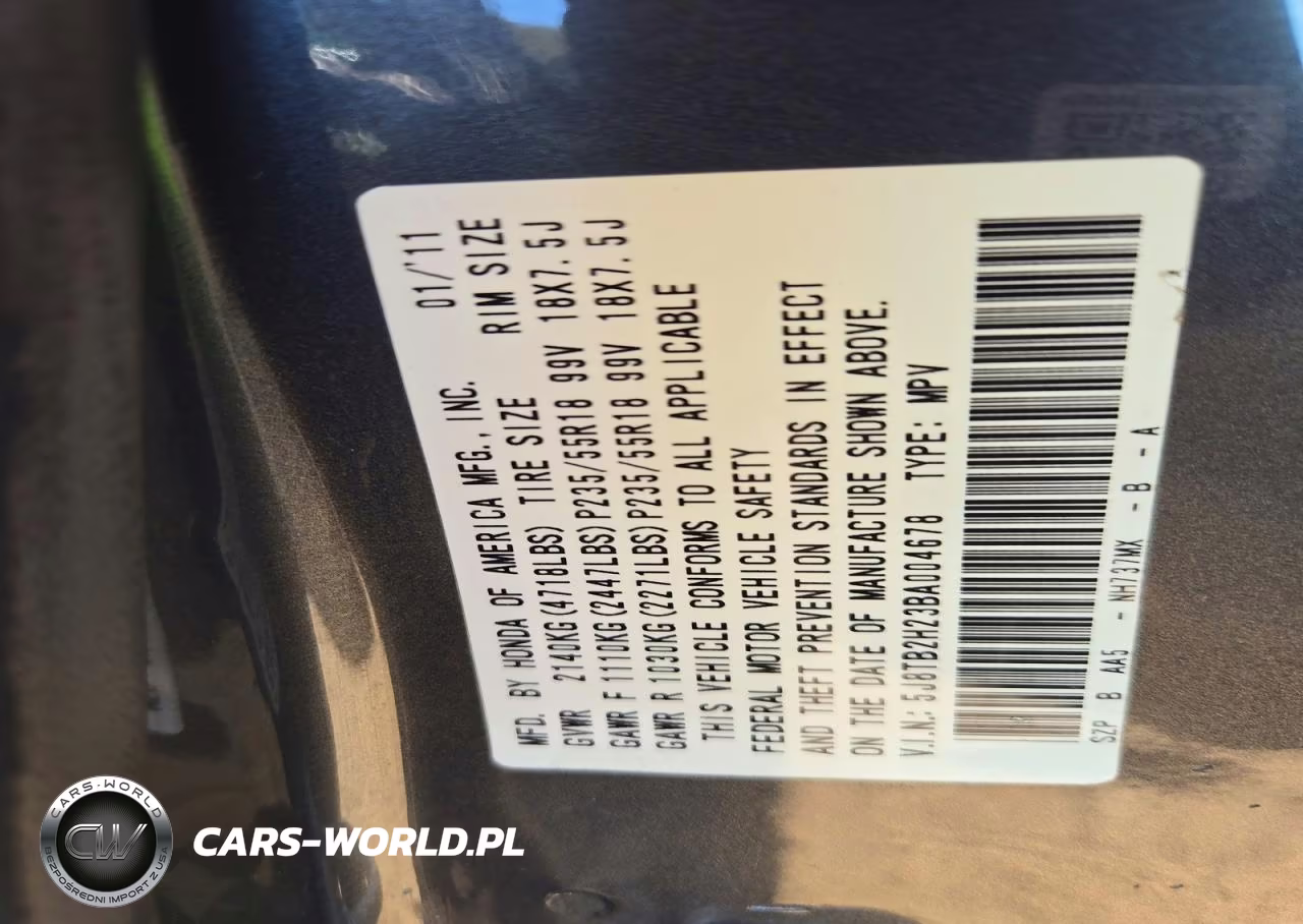 2011 Acura Rdx VIN:5J8TB2H23BA004678 - 13