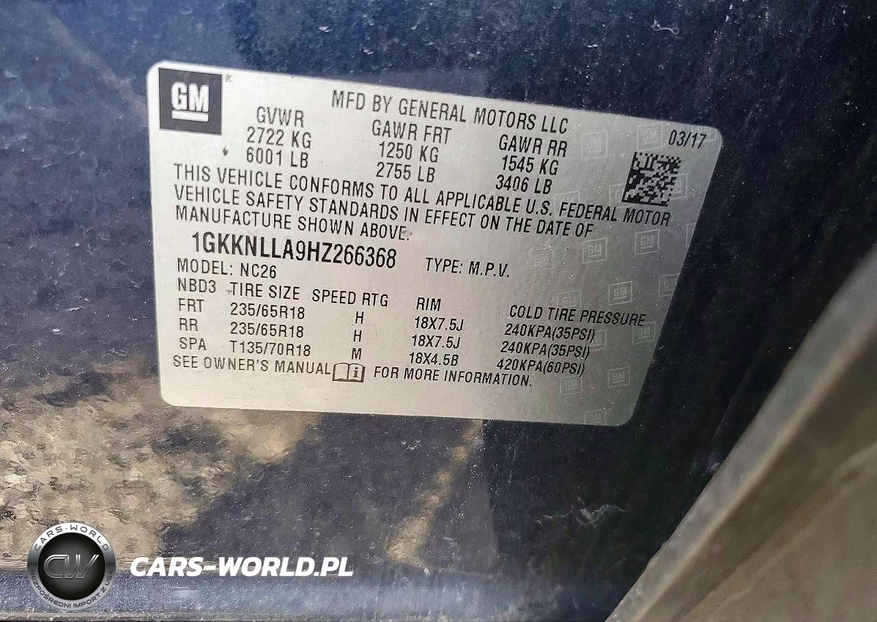 2017 GMC Acadia Sle VIN:1GKKNLLA9HZ266368 - 13