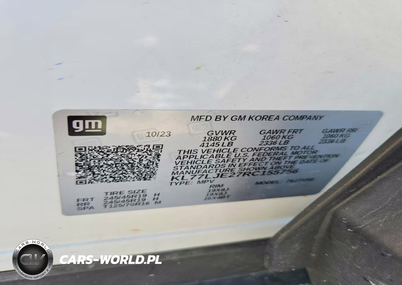 2024 Chevrolet Trax 2Rs VIN:KL77LJE27RC155756 - 13
