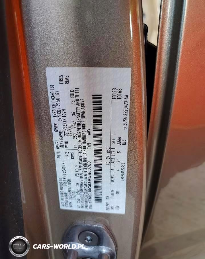 2021 Ford Escape Se VIN:1FMCU0G63MUB00700 - 13
