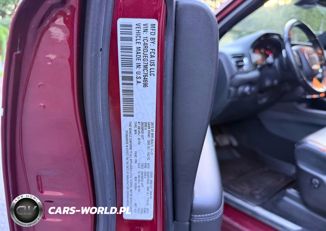 2021 Dodge Durango Citadel VIN:1C4RDJEG7MC764696 - 10