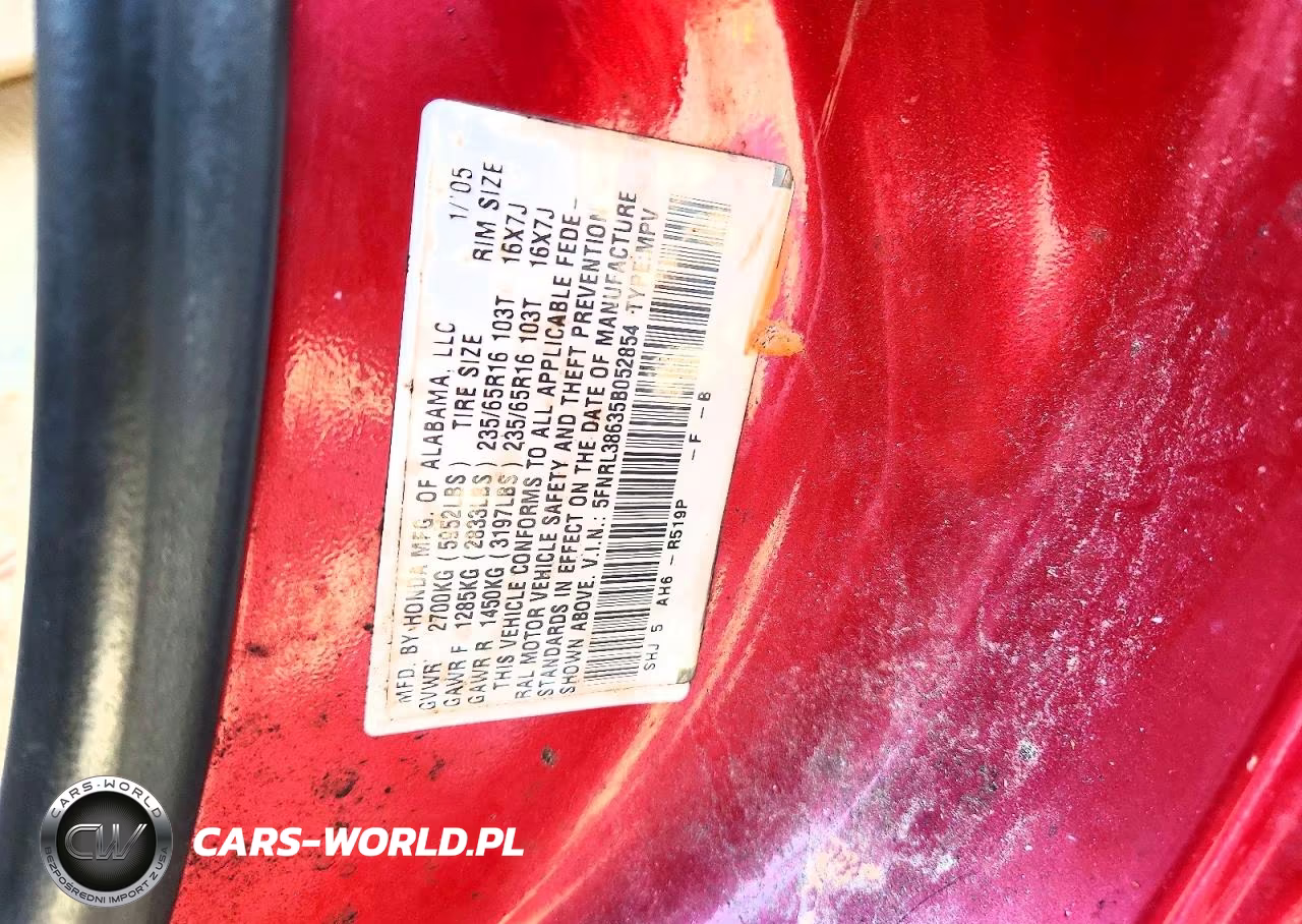 2005 Honda Odyssey Exl VIN:5FNRL38635B052854 - 13