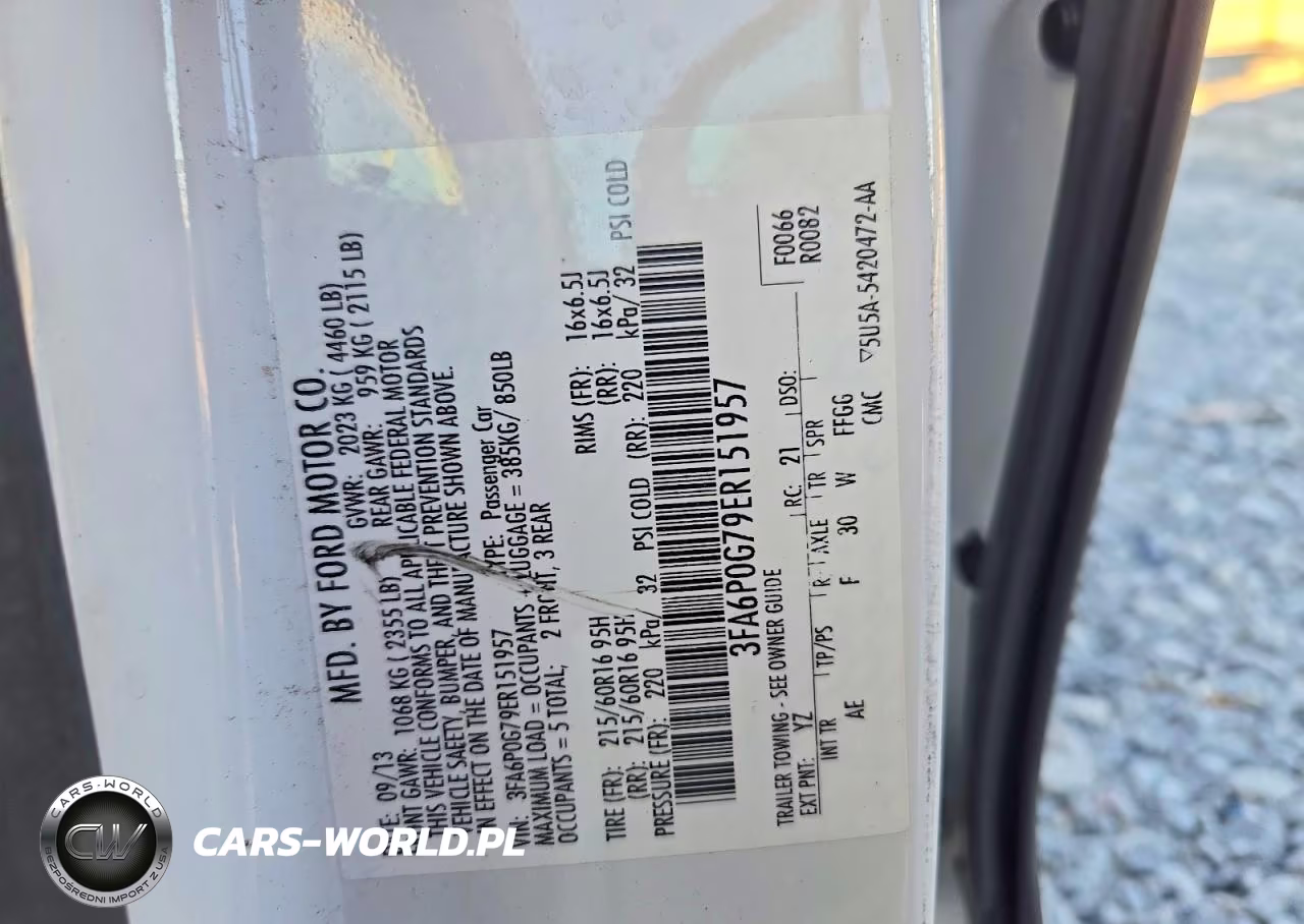 2014 Ford Fusion S VIN:3FA6P0G79ER151957 - 12