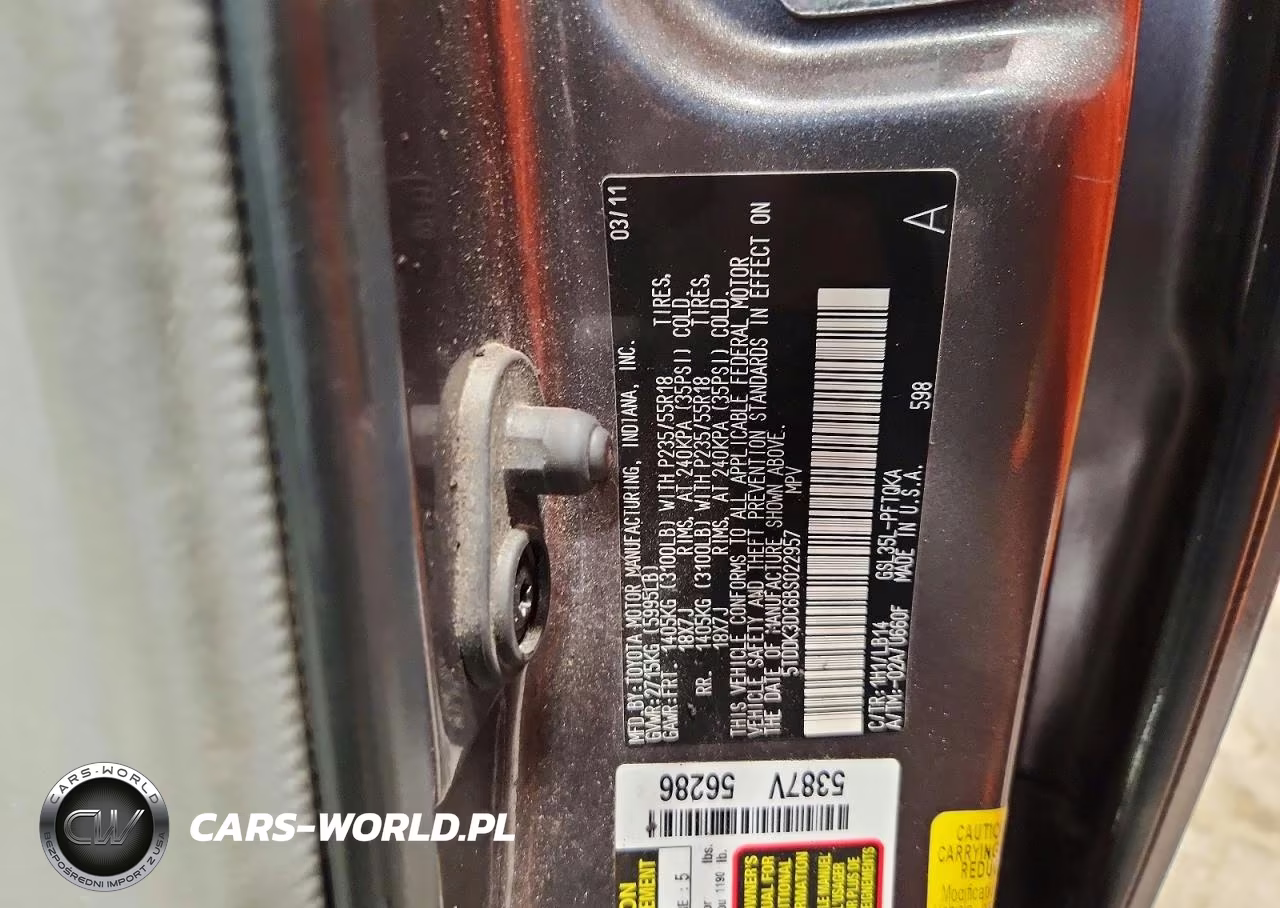 2011 Toyota Sienna Xle 7-Passenger VIN:5TDDK3DC6BS022957 - 13