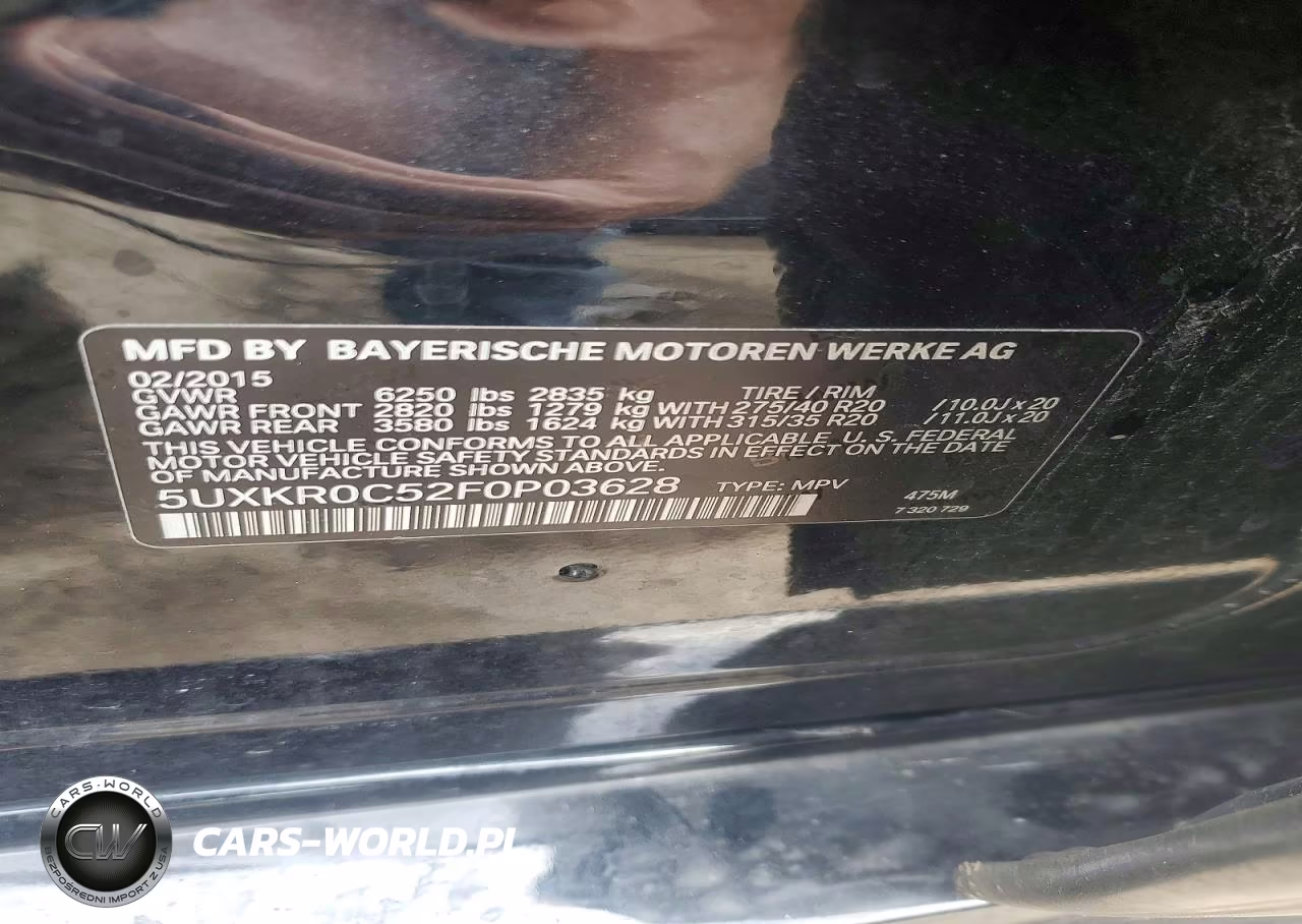 2015 BMW X5 xDrive35I VIN:5UXKR0C52F0P03628 - 13