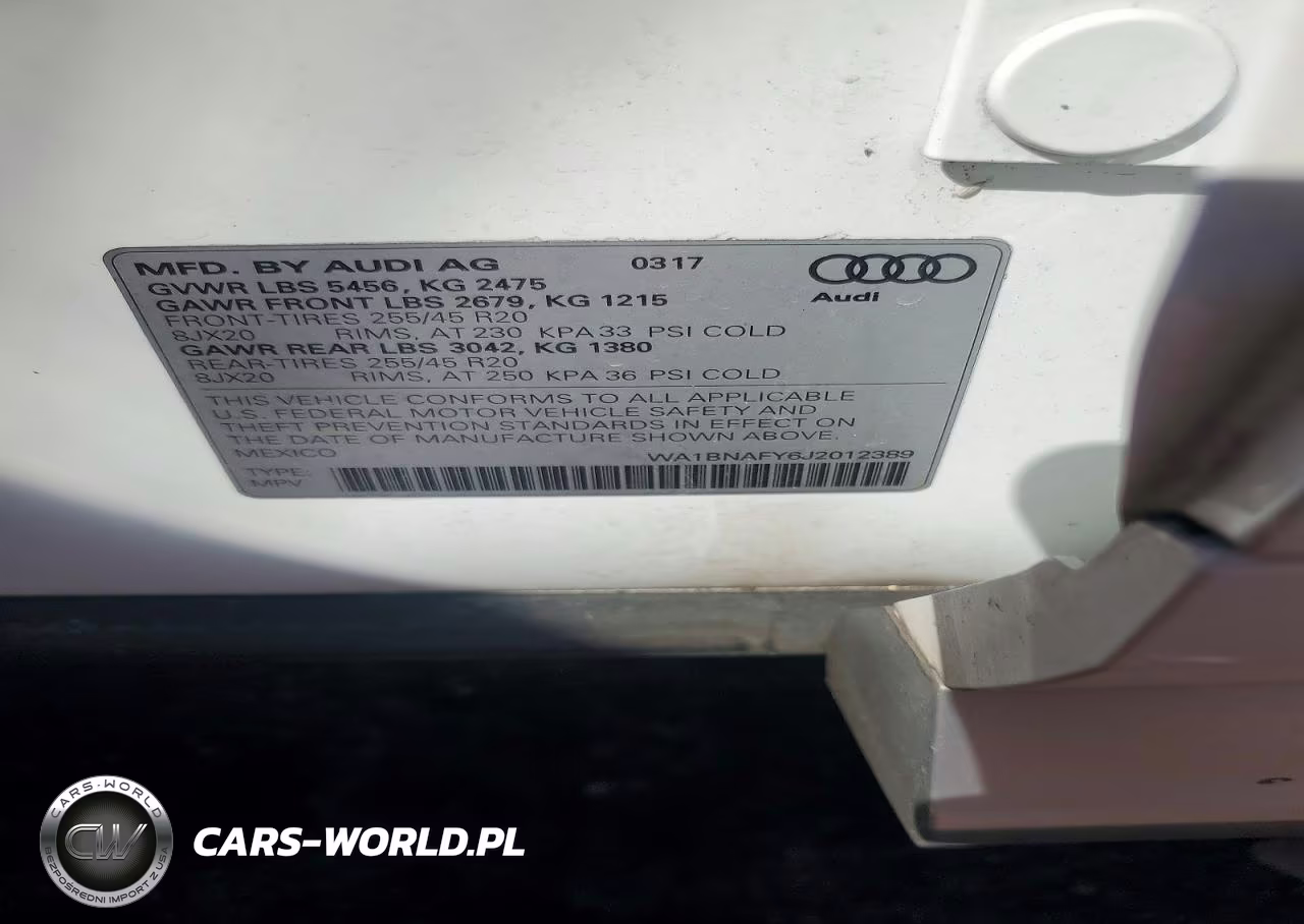 2018 Audi Q5 Premium Plus VIN:WA1BNAFY6J2012389 - 13