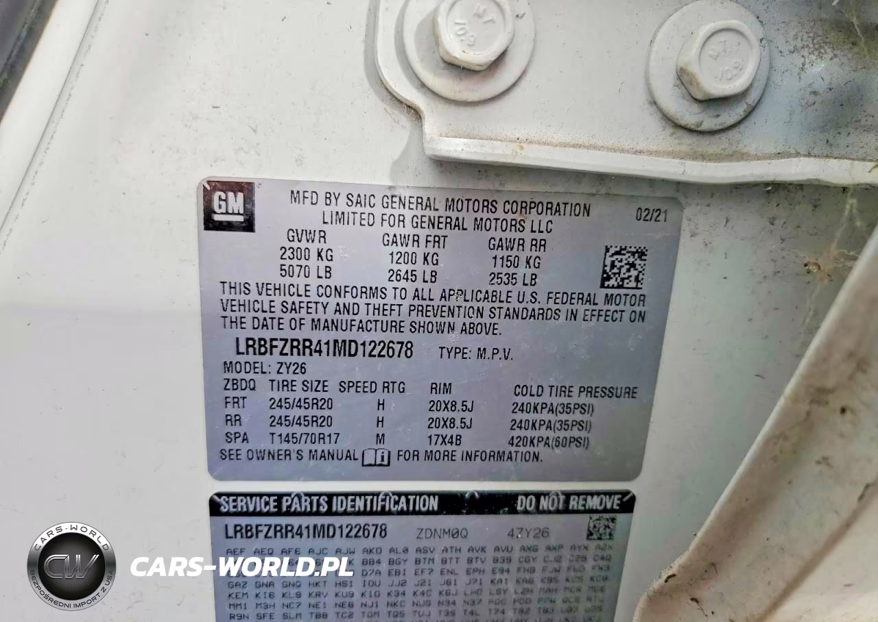 2021 Buick Envision Avenir VIN:LRBFZRR41MD122678 - 13