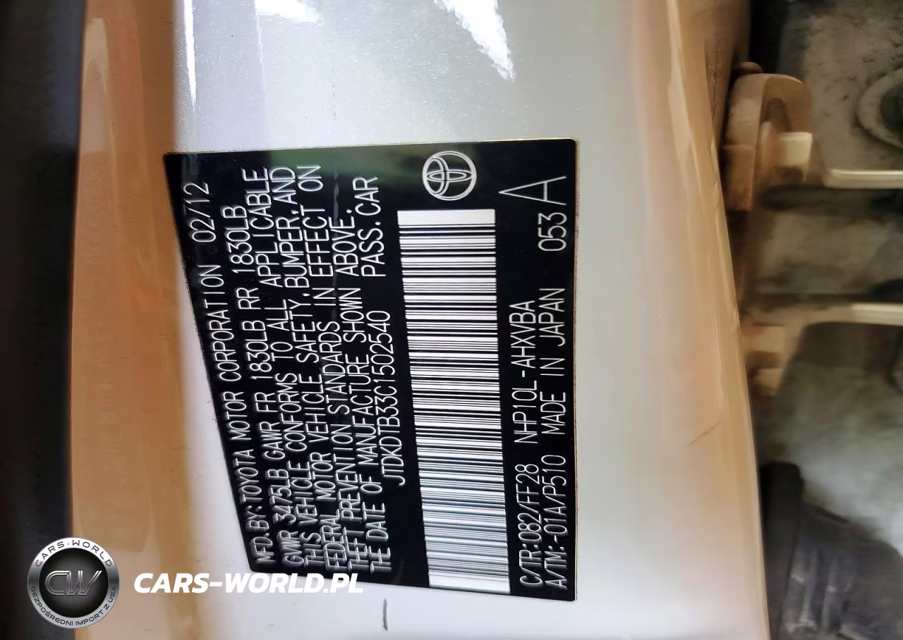 2012 Toyota Prius C Two VIN:JTDKDTB33C1502540 - 12