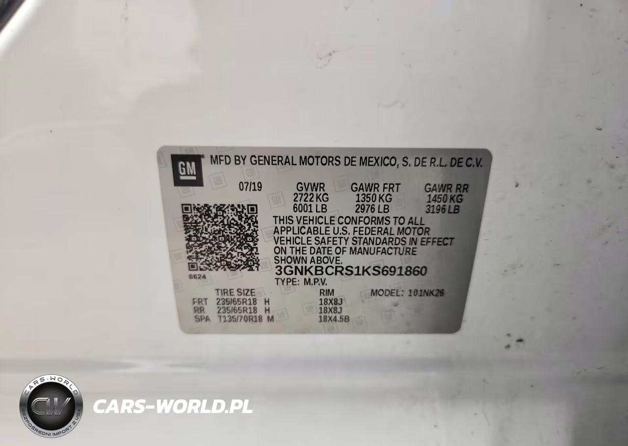 2019 Chevrolet Blazer 2Lt VIN:3GNKBCRS1KS691860 - 13